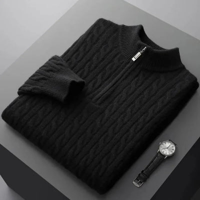 Marcello | Luxuriöser Half-Zip Pullover