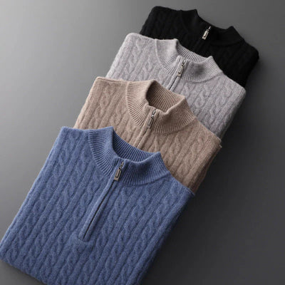 Marcello | Luxuriöser Half-Zip Pullover