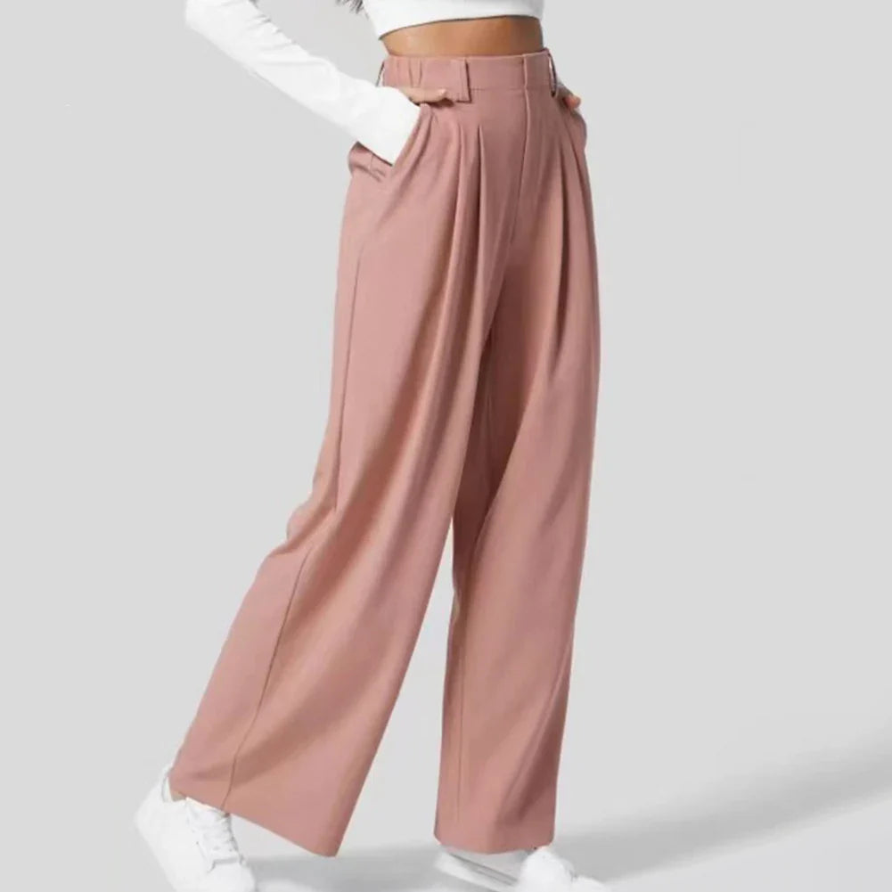 Elisa | Waffelstoff-Hosen mit weitem Bein
