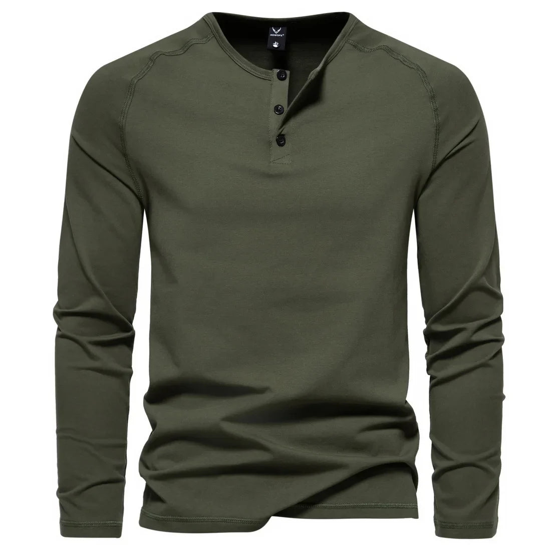 Royal | Langärmliges Henley-Shirt
