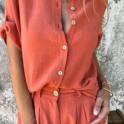 Chloé | Leichtes Leinen-Set