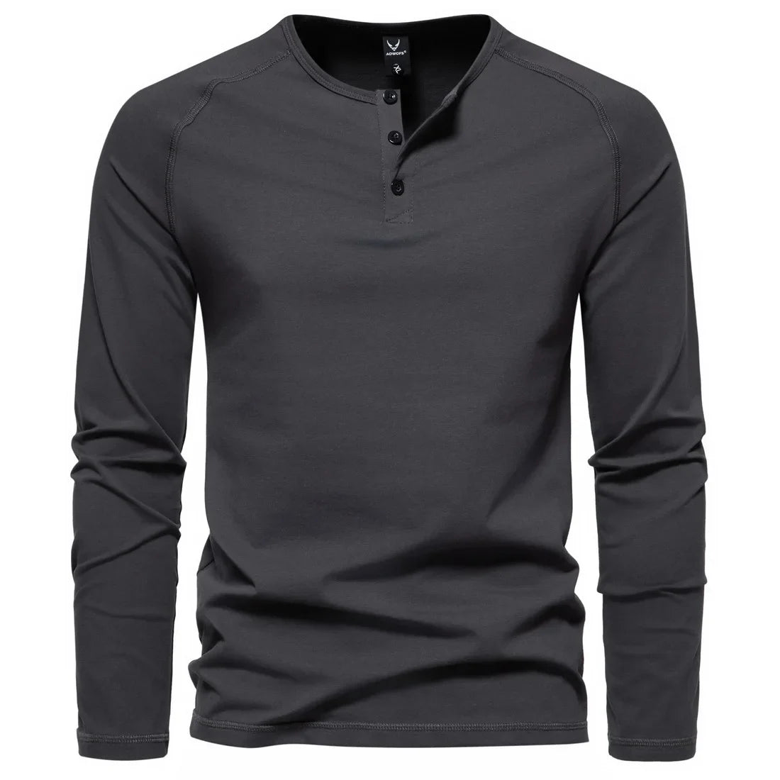 Royal | Langärmliges Henley-Shirt