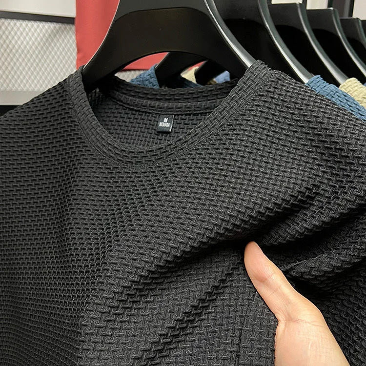 Tristan | Klassisches Waffelstoff-T-Shirt