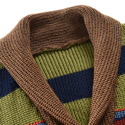 Gustav | Gestreifter Strickpullover