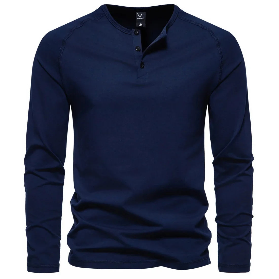 Royal | Langärmliges Henley-Shirt