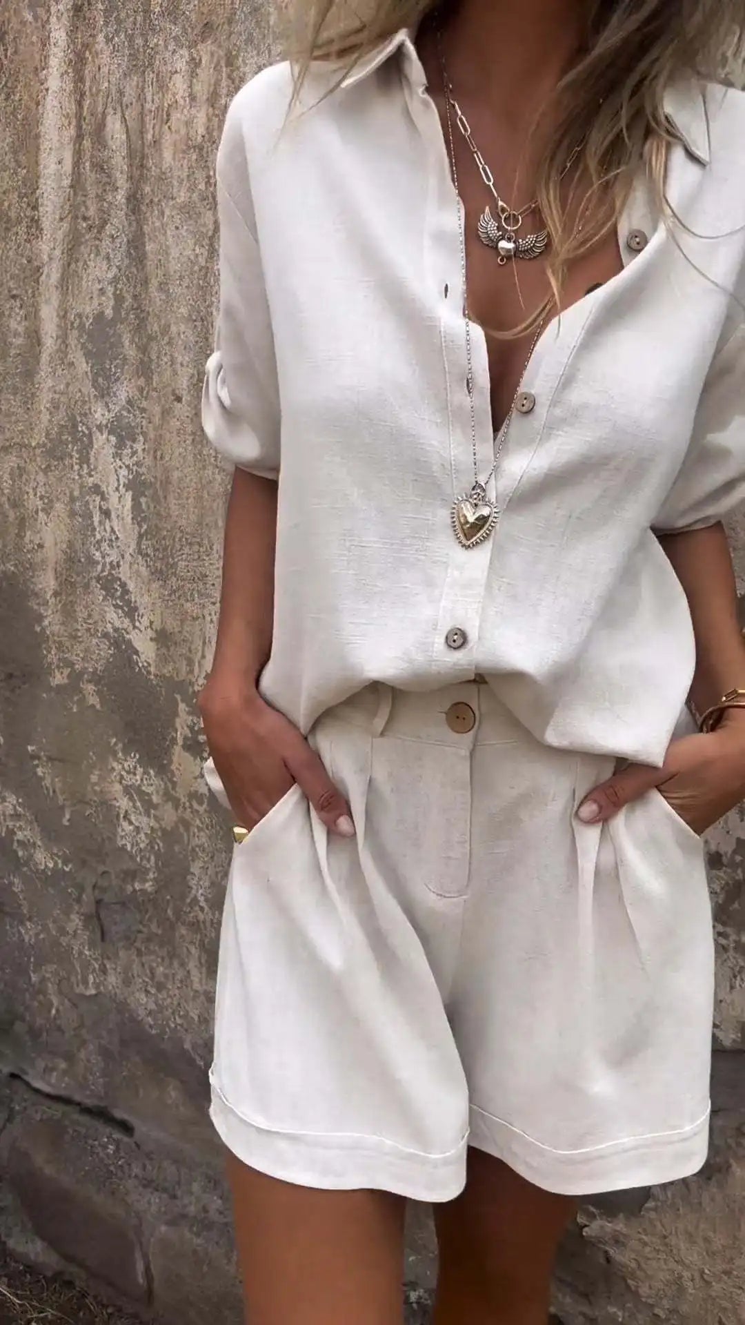 Chloé | Leichtes Leinen-Set
