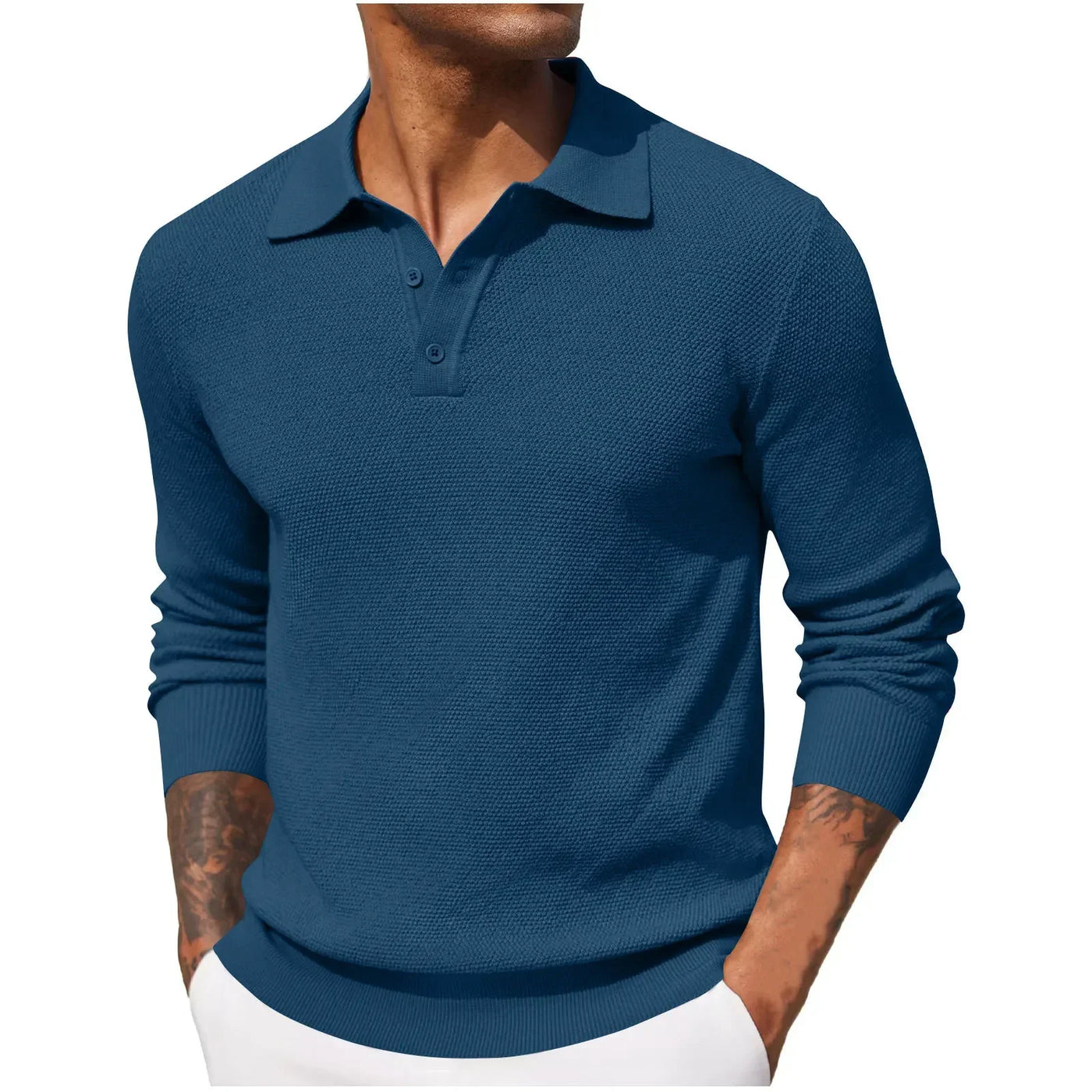 August | Langarm-Piqué-Polo