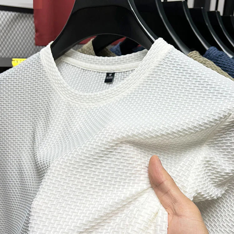 Tristan | Klassisches Waffelstoff-T-Shirt